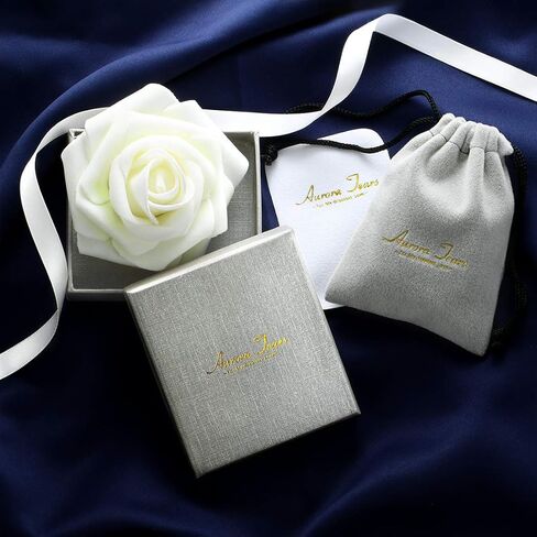 أورورا دموع 925 الفضة الاسترليني 12 جوهرة قلادة / القرط / حلقة / سوار المرأة جوهرة قلادة الكريستال أزياء عيد ميلاد مجوهرات هدية عيد الميلاد للفتيات النساء in Kuwait