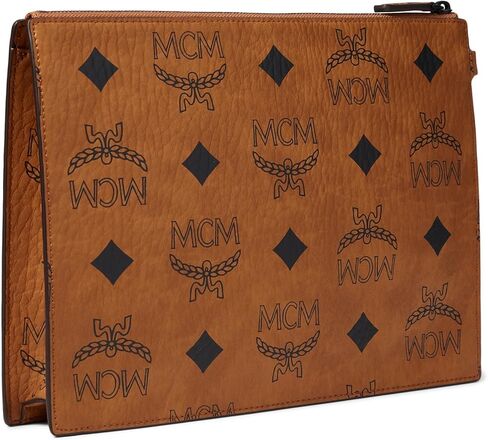MCM Aren Maxi Monogrammed VI حقيبة مسطحة متوسطة in Kuwait