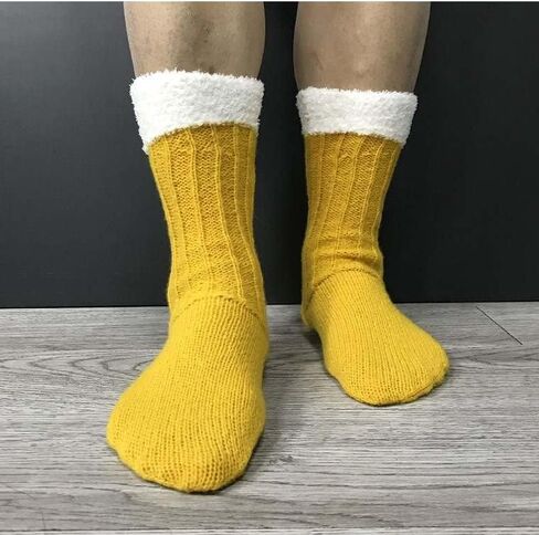 الجوارب القدح البيرة العم الدهون | جوارب بيرة محبوكة مضحكة بمقبض مصنوع يدويًا | هدية الجدة in Kuwait