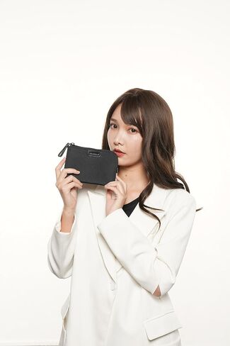 Coin Purse Change Wallet Pouch Nylon Card Holder for Women,Black,YS004 in Kuwait