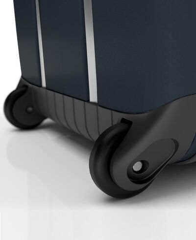 Rollink Flex Vega Cabin Plus Fully Collapsible Suitcase - Hardshell, Silent, Coated Wheels for Smooth Gliding, Scratch, Water & Impact Resistant Carry-On 21-Inch (11.8 Gal volume), Atlantic Blue in Kuwait