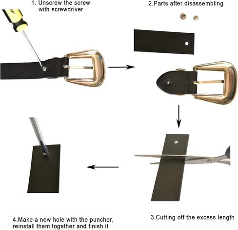 QOCAOFIG Double-Buckle Western Belts for Women, Vintage Design Leather Rhinestone Waist Belt with in Kuwait