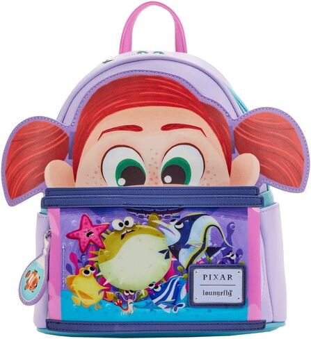 حقيبة كتف نسائية بحزام مزدوج من Loungefly Disney Pixar Moments Finding Nemo Darla in Kuwait