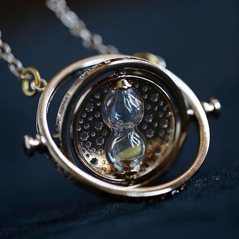 HJYZY 4pcs Spinning Hourglass Pendant Necklace Golden Asuka Pendant Necklace Bracelet Triangle Pendant Necklace The Best Gift for Fans in Saudi Arabia