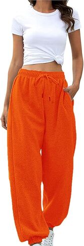 سراويل رياضية للسيدات من SSPalu سراويل الركض للتمرين برباط عالي الخصر لليوجا مع جيوب in Kuwait