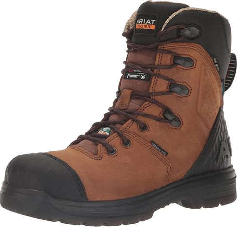 حذاء ARIAT الرجالي MNS Turbo Outlaw مقاس 8 بوصات CSA H2o Ins Ct BRN للحريق والسلامة in Saudi Arabia