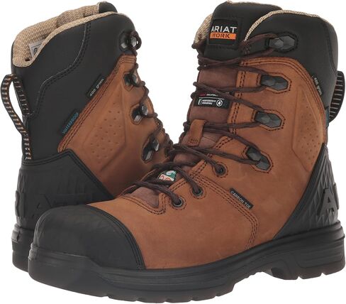 حذاء ARIAT الرجالي MNS Turbo Outlaw مقاس 8 بوصات CSA H2o Ins Ct BRN للحريق والسلامة in Saudi Arabia