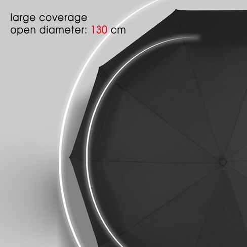 مظلة جولف مدمجة مقاس 62 بوصة للمطر والشمس - فتح وإغلاق تلقائي - مظلة كبيرة جدًا لشخصين - مظلة مزدوجة مقاومة للرياح in Kuwait
