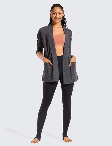 بنطال CRZ YOGA النسائي طويل بملمس عاري بطول 81.28 سم - خصر عالي طويل للغاية فوق الكعب مع جيب in Kuwait