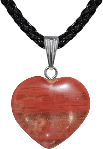 مجموعة Steampunkers USA Big Heart - 20 مم كلاسيكية - كوارتز وردي، أحمر شفاف - سلك قابل للتعديل - أسود in Kuwait