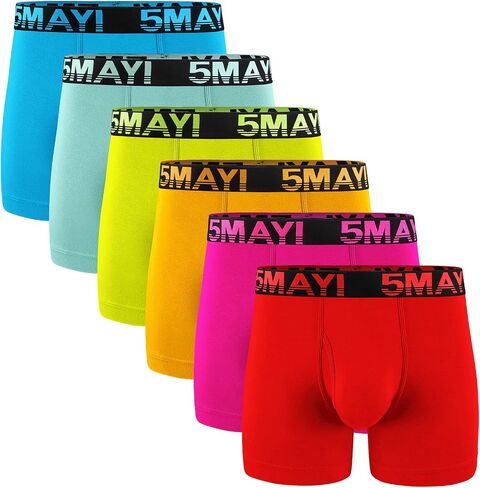 Counting Stars Men's Boxer Briefs Underwear Cotton Colorful Mens Underwear Boxer Briefs for Men Pack S M L XL XXL in Saudi Arabia