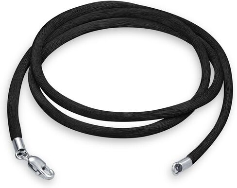 Bling Jewelry Colors Soft Thin Satin Silk Cord Strand Necklace Pendant For Women For Men Teen .925 Sterling Silver Lobster Claw Clasp 14 Inch to 36 Inch in Saudi Arabia