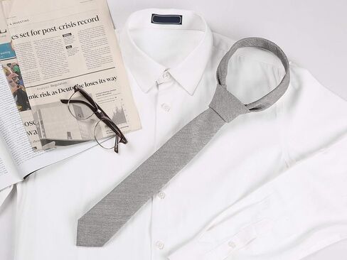 Allegra K Men's Self Tied Solid Color Formal Casual Skinny Necktie in Kuwait