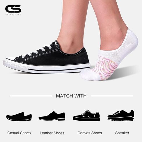 CS CELERSPORT 8 عبوات من الجوارب النسائية بدون عرض مقاس 6-9/9-11 in Kuwait