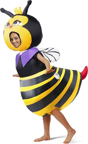 زي Spooktacular Creations للبالغين القابل للنفخ لكامل الجسم من Bumble Bee Air Blow-up زي نحلة الهالوين الفاخر in Saudi Arabia