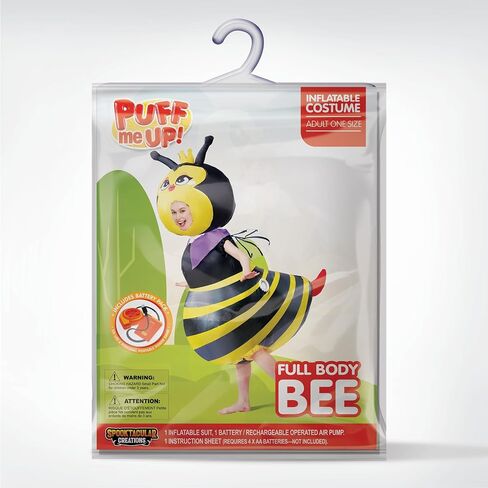 زي Spooktacular Creations للبالغين القابل للنفخ لكامل الجسم من Bumble Bee Air Blow-up زي نحلة الهالوين الفاخر in Saudi Arabia