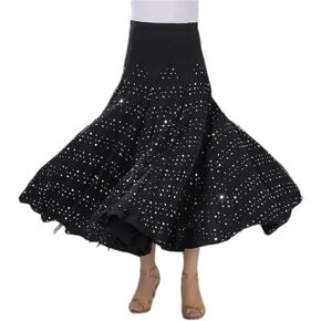 CISMARK® Elegant Sequin Ballroom Waltz Dancing Long Swing Party Skirt One Size