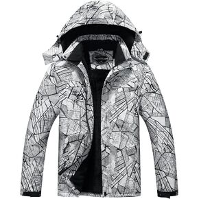 OTU Men's Waterproof Ski Jacket Snowboarding Windbreaker Warm Winter Hooded Mountain Snow Coat