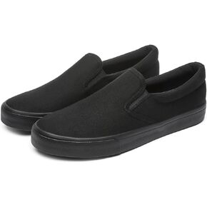 yageyan Mens Slip on Sneakers Loafers Shoes Black Shoes White Casual Fashion Shoes