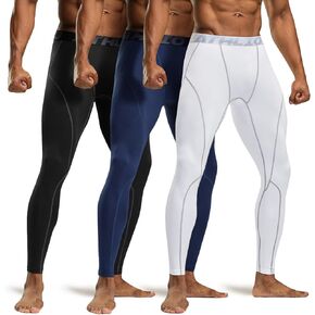 ATHLIO Men's Thermal Compression Pants, Athletic Running Tights & Sports Leggings, Wintergear Base Layer Bottoms in Kuwait