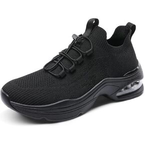 DREAM PAIRS Women's Walking Sneakers, Slip-on Air Cushion Slip Resistant Tennis Shoes - Breathable Upper - Removable Insole - Casual Gym Workout Nurse Restaurant Work Shoe