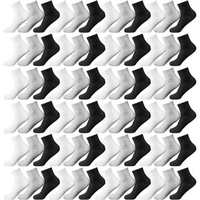 Tigeen 72 زوجًا من جوارب الكاحل الرياضية للكاحل، جوارب قطنية للكبار للجنسين، جوارب ربع عادية للرجال والنساء in Kuwait