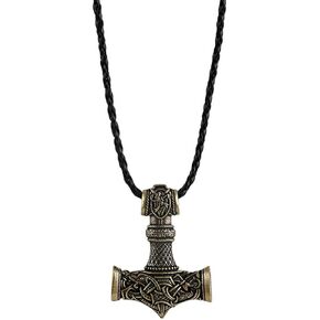 LANGHONG Norse Viking Thor Hammer Necklace Mjolnir Necklace for Men Talisman Jewelry