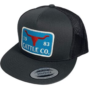 WHISKEY BENT HAT CO. 5-Panel Chisholm 1983 Cattle Co Logo Patch Snapback Hat in Kuwait