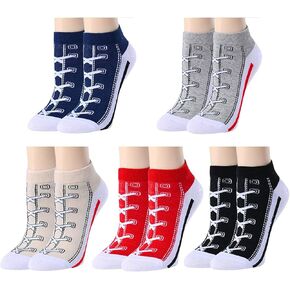 جوارب sockfun المبتكرة للنساء والفتيات، جوارب للكاحل ثلاثية الأبعاد تحب الأحذية in Kuwait