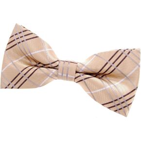 Retreez Tartan Plaid Check Styles Woven Microfiber Pre-tied Bow Tie (4.5") in Kuwait