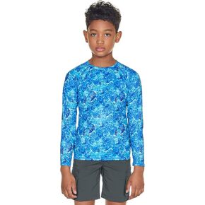CQR Kids Youth UPF 50+ Sun Shirts, Dry Fit Long Sleeve T Shirt, UV Sun Protection Fishing Shirts, Athletic Sports Tee