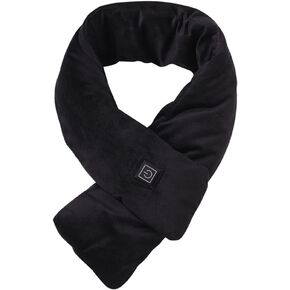 وشاح التدفئة، MoreChioce جهاز تدفئة الرقبة الكهربائي القابل لإعادة الشحن مع 3 مستويات قابلة للتعديل لدرجة الحرارة وسادة تدفئة الرقبة وشاح دافئ للرجال والنساء، 80 سم × 10 سم، أسود in Kuwait