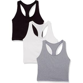 هنس توب كات قصير للنساء من اوريجينالز بتصميم ريسرباك مع حمالة صدر مدمجة، حمالة صدر من قطعتين (عبوة من 3 قطع) in Kuwait