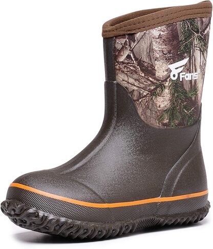 أحذية 8 مراوح للأطفال من النيوبرين، أحذية طين مموهة للصيد وصيد الأسماك من النيوبرين مقاومة للماء للأطفال الصغار الأولاد والبنات in Kuwait