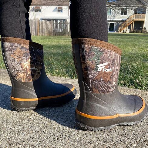 أحذية 8 مراوح للأطفال من النيوبرين، أحذية طين مموهة للصيد وصيد الأسماك من النيوبرين مقاومة للماء للأطفال الصغار الأولاد والبنات in Kuwait