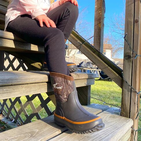 أحذية 8 مراوح للأطفال من النيوبرين، أحذية طين مموهة للصيد وصيد الأسماك من النيوبرين مقاومة للماء للأطفال الصغار الأولاد والبنات in Kuwait