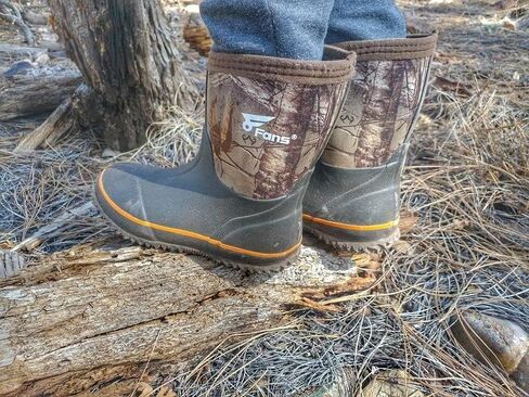 أحذية 8 مراوح للأطفال من النيوبرين، أحذية طين مموهة للصيد وصيد الأسماك من النيوبرين مقاومة للماء للأطفال الصغار الأولاد والبنات in Kuwait