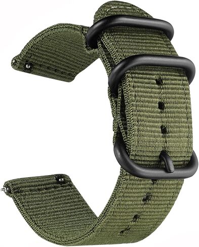 uEmoh Watch Straps, Quick Release Nylon Watch Bands for Men Women, Watch Bands of Multiple Colors & Width(18mm, 20mm, 22mm) in Kuwait