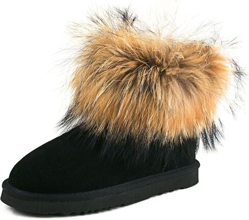 AUSLAND Women's Snow Boots Fur Boots Ankle Short 99251 in Kuwait