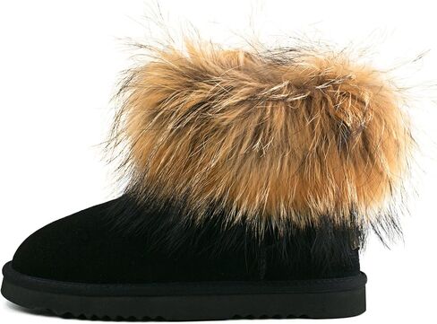 AUSLAND Women's Snow Boots Fur Boots Ankle Short 99251 in Kuwait