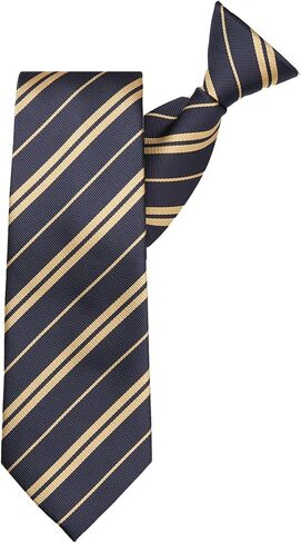 Jacob Alexander Woven Double Stripe Men's Clip-On Neck Tie in Saudi Arabia