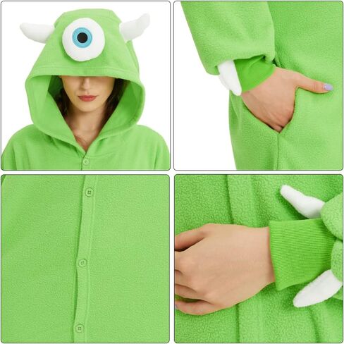 جي او ان اي اي بي بيجامة من قطعة واحدة من القطيفة للبالغين من الجنسين، زي تنكري على شكل حيوانات in Kuwait