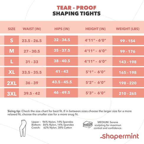 شابر مينت جوارب طويلة سوداء غير شفافة بلون واحد مع جزء علوي للتحكم من النايلون للنساء من S الى Plus in Kuwait
