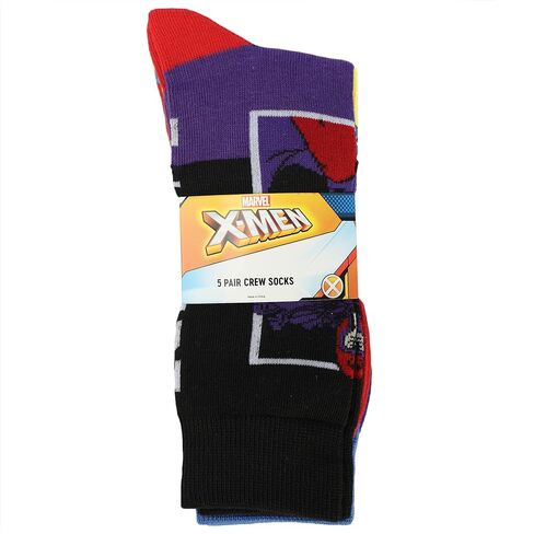 X-Men Classic Character Artwork Crew Socks (5-Pack) in Saudi Arabia