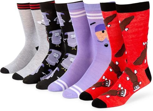 مجموعة هدايا جوارب تولي والمستر هانكي كرو من ساوث بارك | مجموعة من 4 in Kuwait