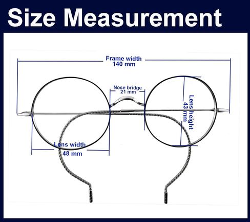 Circleperson Pure Titanium Eyeglasses Vintage round Cable temple Light Weight in Saudi Arabia