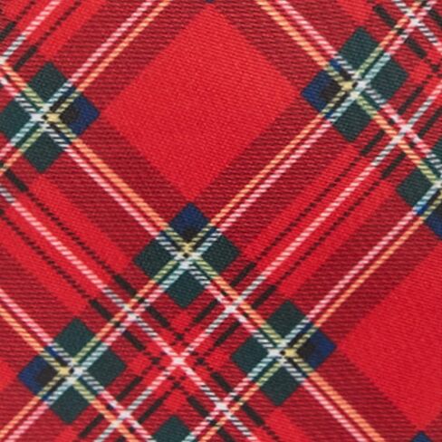 Jacob Alexander Merry Christmas Men's Royal Stewart Red Plaid Pre-Tied Clip-On Bow Tie in Saudi Arabia