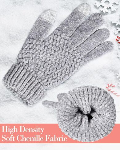 6 أزواج من قفازات الشتاء للأطفال من Mumufy، قفازات شاشة لمس محبوكة للأطفال، قفازات دافئة مبطنة بالصوف للأطفال الصغار للفتيات المراهقات والأولاد in Kuwait