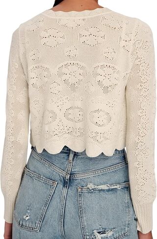 سترة Jumppmile النسائية بوليرو قصيرة خفيفة الوزن وناعمة وأزرار سفلية in Kuwait