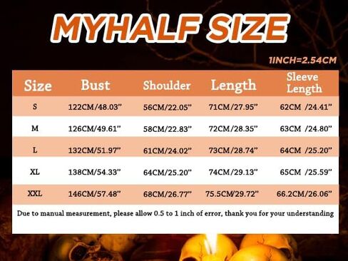 MYHALF احصل على اليوم الذي تستحقه على شكل جمجمة قمصان نسائية للهالوين سترة هيكل عظمي كبيرة الحجم للخريف بياقة دائرية وأكمام طويلة تي شيرت علوي in Kuwait